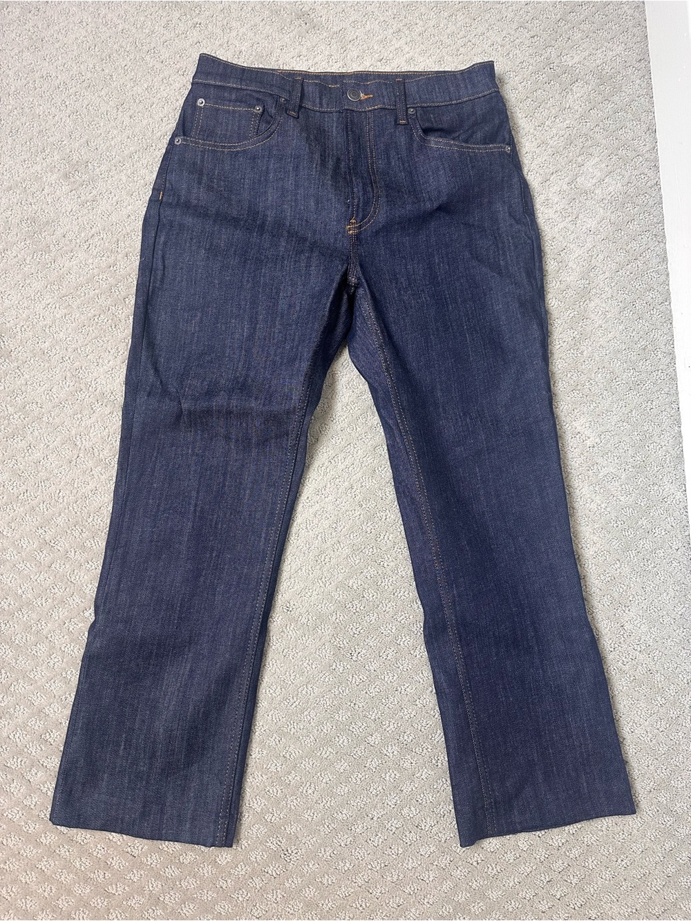Sz 8 Zara dark wash straight leg high rise jeans